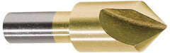 Melin Tool - 1/8" Head Diam, 1/8" Shank Diam, 1 Flute 60° Cobalt Countersink - Apex Tool & Supply