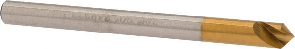 Melin Tool - 1/8" Head Diam, 1/8" Shank Diam, 1 Flute 90° Cobalt Countersink - Apex Tool & Supply
