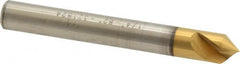Melin Tool - 1/4" Head Diam, 1/4" Shank Diam, 1 Flute 82° Cobalt Countersink - Apex Tool & Supply