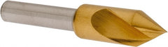 Melin Tool - 3/8" Head Diam, 1/4" Shank Diam, 1 Flute 60° Cobalt Countersink - Apex Tool & Supply