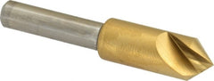 Melin Tool - 3/8" Head Diam, 1/4" Shank Diam, 1 Flute 82° Cobalt Countersink - Apex Tool & Supply