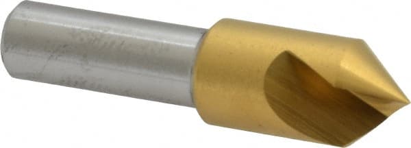 Melin Tool - 1/2" Head Diam, 3/8" Shank Diam, 1 Flute 82° Cobalt Countersink - Apex Tool & Supply