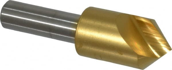 Melin Tool - 5/8" Head Diam, 3/8" Shank Diam, 1 Flute 90° Cobalt Countersink - Apex Tool & Supply