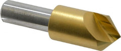 Melin Tool - 3/4" Head Diam, 1/2" Shank Diam, 1 Flute 90° Cobalt Countersink - Apex Tool & Supply