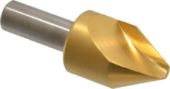 Melin Tool - 1" Head Diam, 1/2" Shank Diam, 1 Flute 60° Cobalt Countersink - Apex Tool & Supply