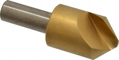 Melin Tool - 1" Head Diam, 1/2" Shank Diam, 1 Flute 90° Cobalt Countersink - Apex Tool & Supply