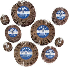 Merit Abrasives - 9 Piece Flap Wheel Kit - 60, 80 & 120 Grit, Medium & Fine Grade, Contains Wheels Mounted on 1/4" Shank - Apex Tool & Supply