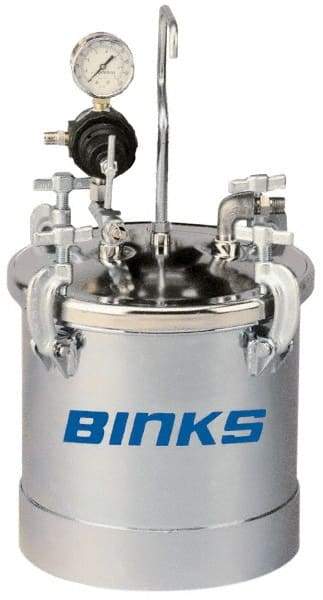 Binks - Paint Sprayer Pressure Tank - 2.8 Gallon PT ASME Tank 1 Regulator, Compatible with Pressure Tank and Spray Guns - Apex Tool & Supply
