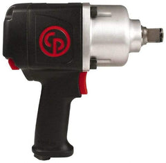 Chicago Pneumatic - 1" Drive, 6,300 RPM, 1,200 Ft/Lb Torque Impact Wrench - Pistol Grip Handle, 850 IPM, 7.5 CFM, 90 psi, 3/8" NPTF Inlet - Apex Tool & Supply
