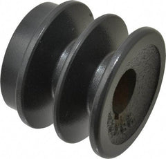 Browning - 7/8" Bore, 1-31/32 Long, 2-1/2" Outside Diam, Finished Bore Two Groove V Belt Sheave - 2.3 Belt Pitch B, 1.9" Pitch Diam of 4L Belt - Apex Tool & Supply