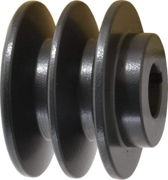 Browning - 7/8" Bore, 1-31/32 Long, 2.95" Outside Diam, Finished Bore Two Groove V Belt Sheave - 2.6 Belt Pitch B, 2.2" Pitch Diam of 4L Belt - Apex Tool & Supply