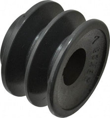 Browning - 1-1/8" Bore, 1-31/32 Long, 2.95" Outside Diam, Finished Bore Two Groove V Belt Sheave - 2.6 Belt Pitch B, 2.2" Pitch Diam of 4L Belt - Apex Tool & Supply