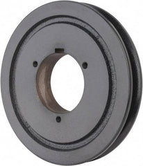 Browning - 1 Groove, 5/8 to 2-1/4 Bore Diam, 7.08" Outside Diam, QD Bushed V Belt Sheave - 6.9 5V Diam Belt Pitch - Apex Tool & Supply