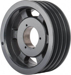 Browning - 4 Groove, 5/8 to 2-1/4 Bore Diam, 8.88" Outside Diam, QD Bushed V Belt Sheave - 8.7 5V Diam Belt Pitch - Apex Tool & Supply