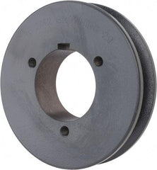 Browning - 1 Groove, 1/2 to 2-7/16 Bore Diam, 4.48" Outside Diam, QD Bushed V Belt Sheave - 4.3 5V Diam Belt Pitch - Apex Tool & Supply