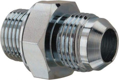 Voss - 7/8-14 x 1/2 Male Thread, Zinc Plated Carbon Steel Industrial Pipe Adapter - MJIC x MBSPP - Apex Tool & Supply