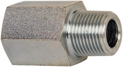 Voss - 3/8 Male Thread x 3/8 Female Thread, Zinc Plated Carbon Steel Industrial Pipe Adapter - MBSPT x FNPT - Apex Tool & Supply