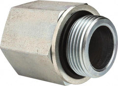 Voss - M33x2 Male Thread x 1 Female Thread, Zinc Plated Carbon Steel Industrial Pipe Adapter - Male Metric x FNPT - Apex Tool & Supply