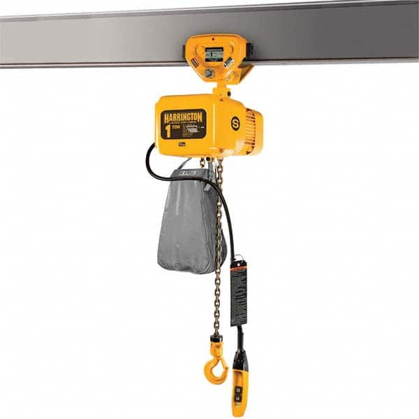 Harrington Hoist - Electric Hoists Type: Electric Chain Hoist Load Capacity (Ton): 3 - Apex Tool & Supply
