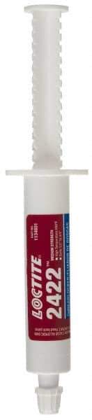 Loctite - 30 g Syringe, Blue, Medium Strength Paste Threadlocker - Series 2422, 24 Hour Full Cure Time, Hand Tool, Heat Removal - Apex Tool & Supply