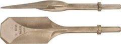 Ampco - 4-1/2" Head Width, 20" OAL, 3-1/4" Shank Diam, Digging Chisel - Hex Drive, Hex Shank - Apex Tool & Supply
