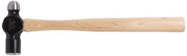 Blackhawk by Proto - 1 Lb Head Forged Steel Ball Pein Hammer - 14" Wood Handle, 14" OAL - Apex Tool & Supply
