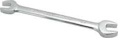 Blackhawk by Proto - 7/16" x 1/2" Standard Open End Wrench - 6-13/32" OAL, Double End, Full Polish Finish, 15° Head Angle - Apex Tool & Supply