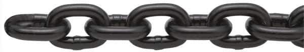 Peerless Chain - 25 Ft. Long, 7100 Lbs. Load Capacity, Alloy Steel Chain - 8 Grade, 1.179 Inch Inside Long x 0.569 Inch Inside Wide - Apex Tool & Supply