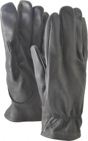 Ansell - Size L (9) Deerskin General Protection Work Gloves - For Work & Driver, Uncoated, Full Fingered, Black, Paired - Apex Tool & Supply