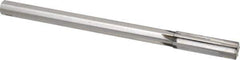Made in USA - 0.63" Carbide-Tipped 6 Flute Chucking Reamer - Straight Flute, 9/16" Straight Shank, 2-1/4" Flute Length, 9" OAL - Apex Tool & Supply