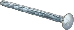 Value Collection - 1/4-20 UNC 3-1/2" Length Under Head, Standard Square Neck, Carriage Bolt - Grade 5 Steel, Zinc-Plated Finish - Apex Tool & Supply