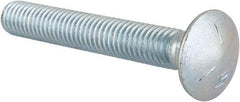 Value Collection - 7/16-14 UNC 3" Length Under Head, Standard Square Neck, Carriage Bolt - Grade 5 Steel, Zinc-Plated Finish - Apex Tool & Supply