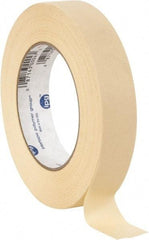 Intertape - 1" Wide x 60 Yd Long Tan Paper Masking Tape - Series PG5, 6.3 mil Thick, 25 In/Lb Tensile Strength - Apex Tool & Supply