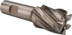 Hertel - 1-1/8", 1-1/2" LOC, 3/4" Shank Diam, 3-7/8" OAL, 6 Flute, Cobalt Square End Mill - Single End, Uncoated, Spiral Flute, 30° Helix, Centercutting, Right Hand Cut, Right Hand Flute - Apex Tool & Supply