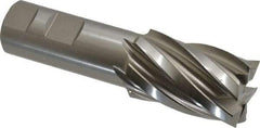 Hertel - 1-1/4", 2" LOC, 1" Shank Diam, 4-1/2" OAL, 6 Flute, Cobalt Square End Mill - Single End, Uncoated, Spiral Flute, 30° Helix, Centercutting, Right Hand Cut, Right Hand Flute - Apex Tool & Supply