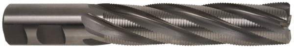 Hertel - 1" Diam, Fine Pitch, 4" LOC, 5 Flute Cobalt Roughing Square End Mill - Uncoated, 6-1/2" OAL, 1" Shank Diam, Single End, 30° Helix - Apex Tool & Supply