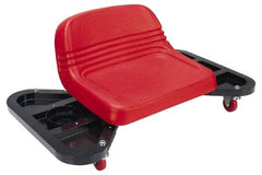 Whiteside - 275 Lb Capacity, 4 Wheel Creeper Seat with Tray - Steel, 18-1/4" Long x 14" High x 32" Wide - Apex Tool & Supply
