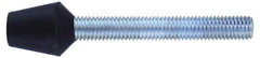 Gibraltar - M12 Carbon Steel Cap Tip Clamp Spindle Assembly - 2.68" Thread Length, 3.82" OAL, 1.18" Tip Surface Diam, Use with Toggle Clamps - Apex Tool & Supply