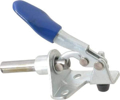 Gibraltar - 100 Lb Load Capacity, Flanged Base, Carbon Steel, Standard Straight Line Action Clamp - 3 Mounting Holes, 0.18" Mounting Hole Diam, 1/4" Plunger Diam, Thumb Handle - Apex Tool & Supply