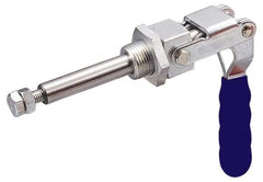 Gibraltar - 700 Lb Load Capacity, Threaded Base, Carbon Steel, Standard Straight Line Action Clamp - 0.63" Plunger Diam, Straight Handle - Apex Tool & Supply