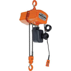Vestil - 2 Ton Capacity, 16 FPM Lift Speed, 230 Volt, Electric Chain Hoist - 2.1 Output hp, 15' Max Lift - Apex Tool & Supply