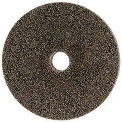 Merit Abrasives - 6" Diam, 1" Face Width, 1" Center Hole, Coarse Grade, Aluminum Oxide Deburring Wheel - Unitized, Hard Density 8 Grade, 5,000 RPM - Apex Tool & Supply