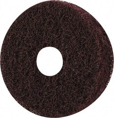 Merit Abrasives - 3" Diam, Medium Mounted Scrubber Buffing Wheel - 3 Ply, Medium Grade, 1/4" Shank Diam, 8,000 RPM - Apex Tool & Supply
