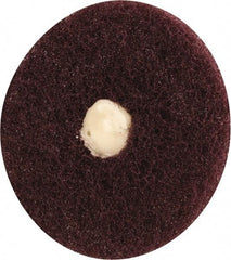 Merit Abrasives - 3" Diam, Medium Mounted Scrubber Buffing Wheel - 1 Ply, Very Fine Grade, 1/4" Shank Diam, 8,000 RPM - Apex Tool & Supply