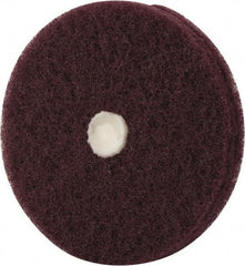 Merit Abrasives - 4" Diam, Medium Mounted Scrubber Buffing Wheel - 2 Ply, Very Fine Grade, 1/4" Shank Diam, 6,000 RPM - Apex Tool & Supply