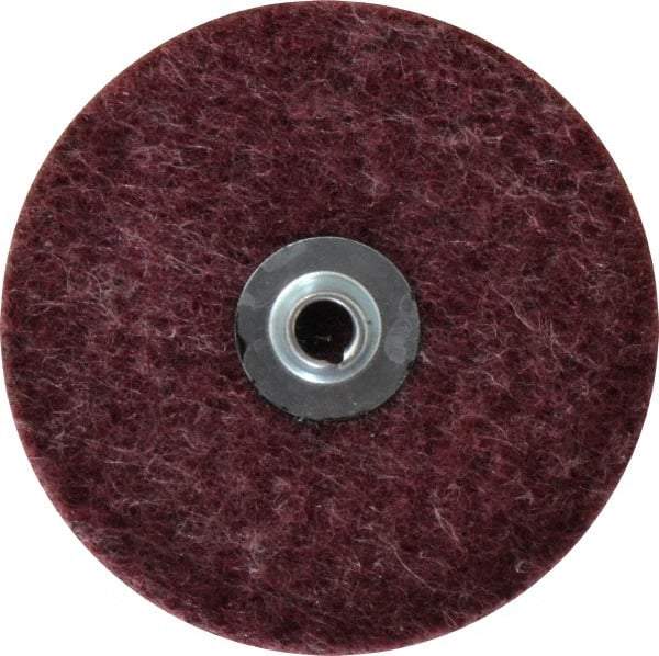 Merit Abrasives - 4" Disc Diam, Aluminum Oxide Quick Change Disc - Type S Attaching System, Nonwoven, Brown, Medium Grade, 15,000 RPM, GD Series - Apex Tool & Supply