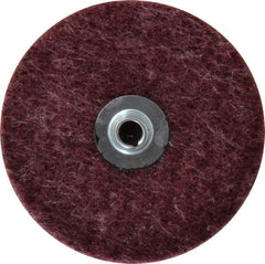 Merit Abrasives - 4" Disc Diam, Aluminum Oxide Quick Change Disc - Type S Attaching System, Nonwoven, Brown, Medium Grade, 15,000 RPM, GD Series - Apex Tool & Supply