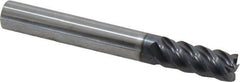 SGS - 5/16", 5 Flute, Single End, Solid Carbide, 0.015" Corner Radius End Mill - 2-1/2" OAL, 45° Helix, Right Hand Flute, 13/16" LOC, Right Hand Cut - Apex Tool & Supply