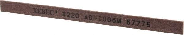 Value Collection - Rectangular, Ceramic Fiber Finishing Stick - 4" Long x 15/64" Wide x 1/32" Thick, 220 Grit, Very Fine Grade - Apex Tool & Supply