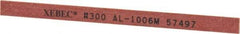 Value Collection - Rectangular, Ceramic Fiber Finishing Stick - 4" Long x 15/64" Wide x 1/32" Thick, 300 Grit, Extra Fine Grade - Apex Tool & Supply